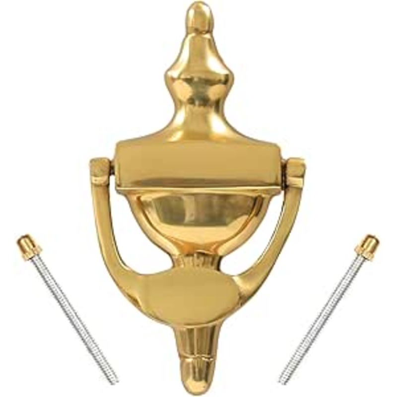 Victorian Door Knockers, Urn Style, Solid Brass 150mm