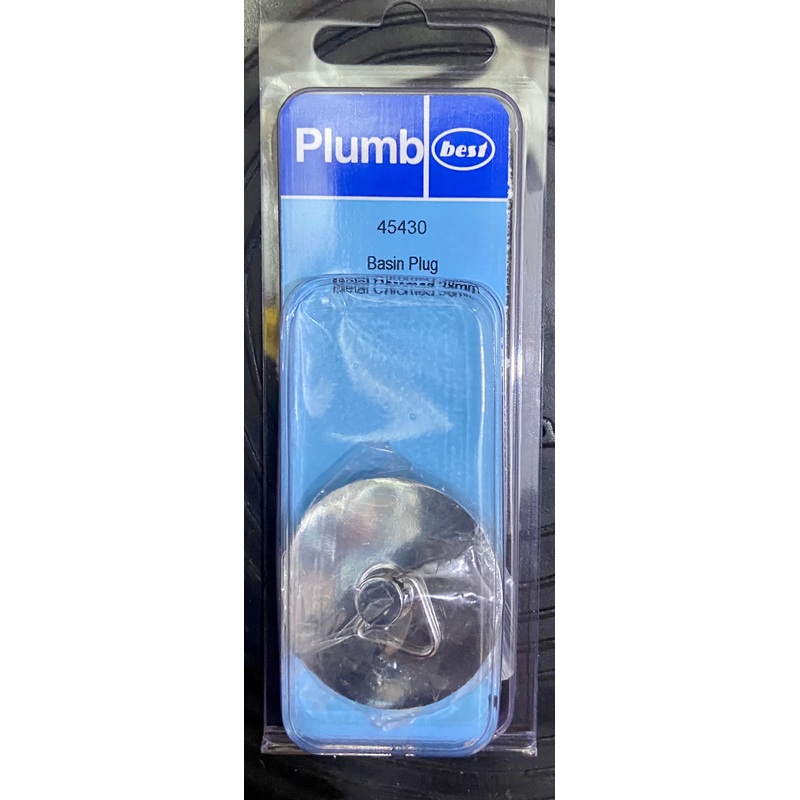 BASIN PLUG METAL CHROMED 38mm