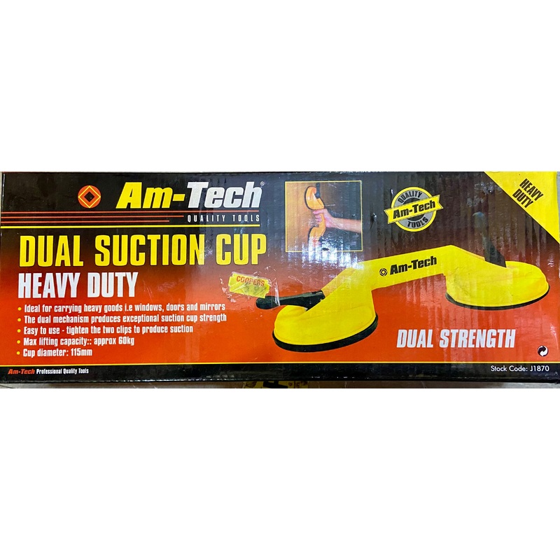 AM-TECH DUAL SUCTION CUP HEAVY DUTY