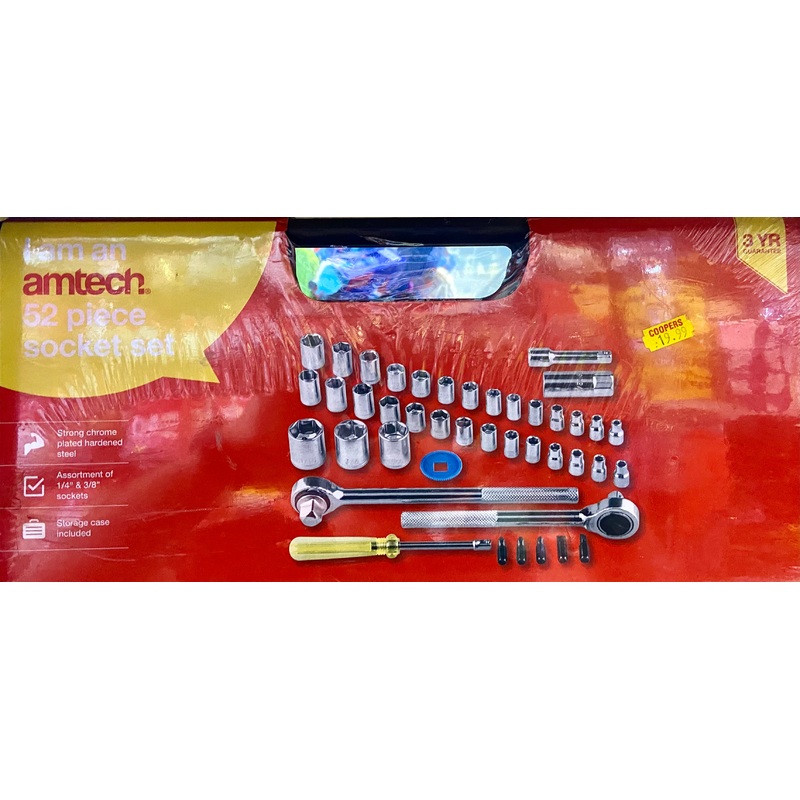 AMTECH 52 PIECE SOCKET SET