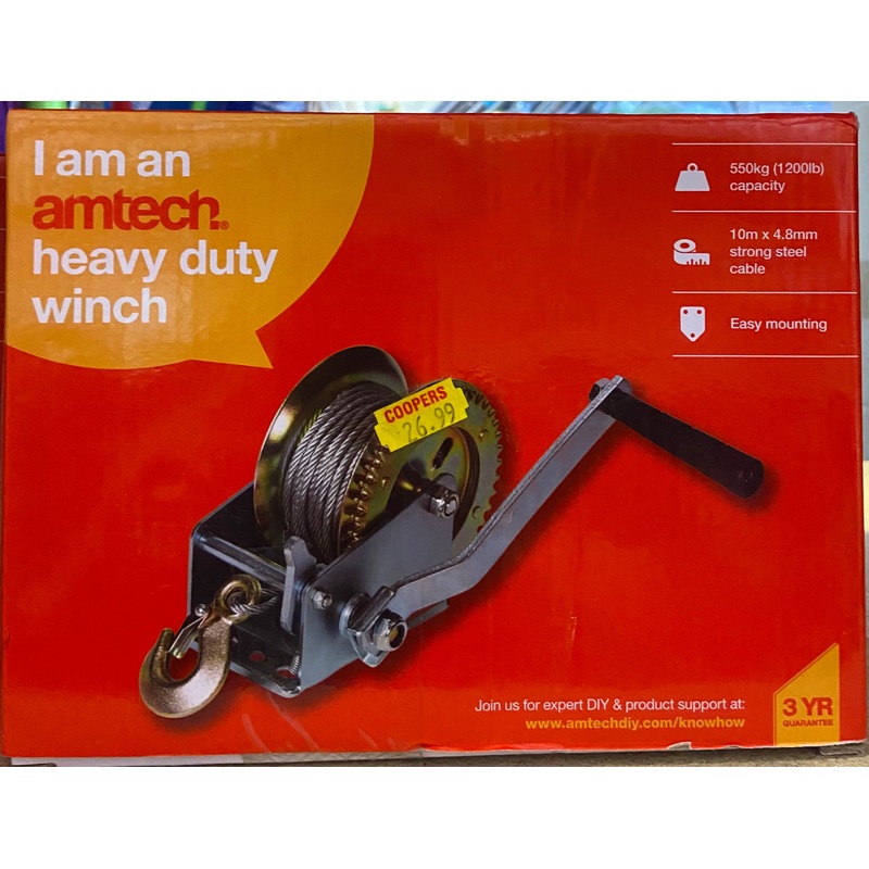 AMTECH HEAVY DUTY WINCH