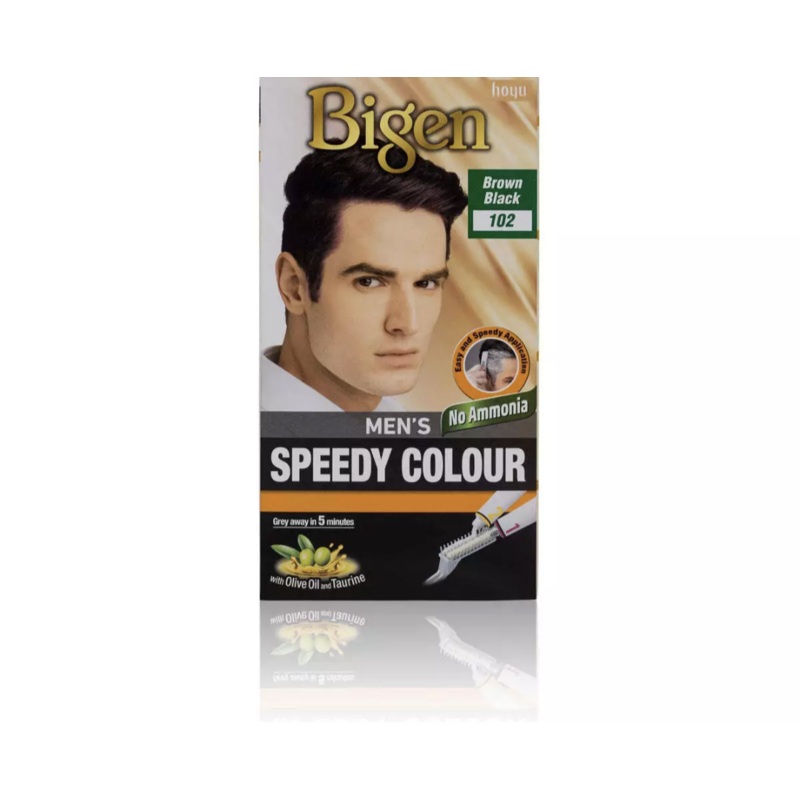 Bigen Mens Speedy Colour For Hair  Brown Black 101