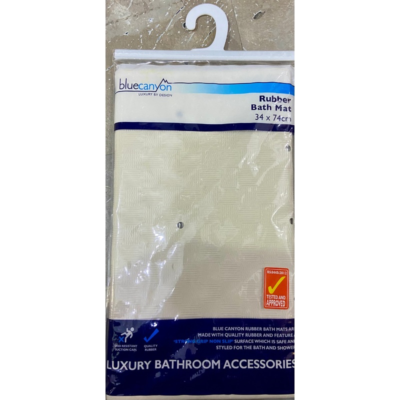 BLUECANYON RUBBER BATH MAT 34x74cm