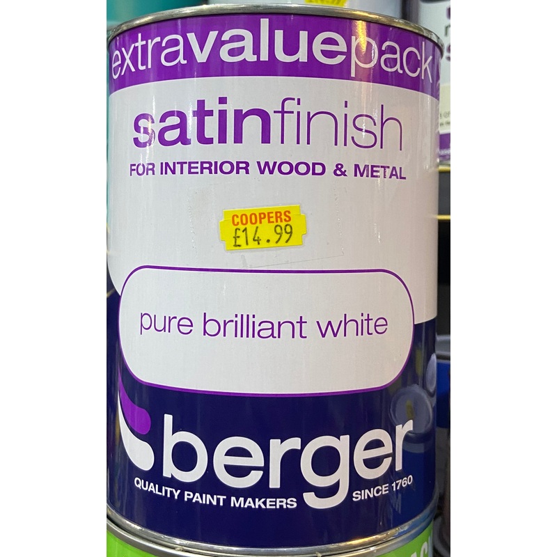 BERGER PURE BRILLIANT WHITE 1.25L