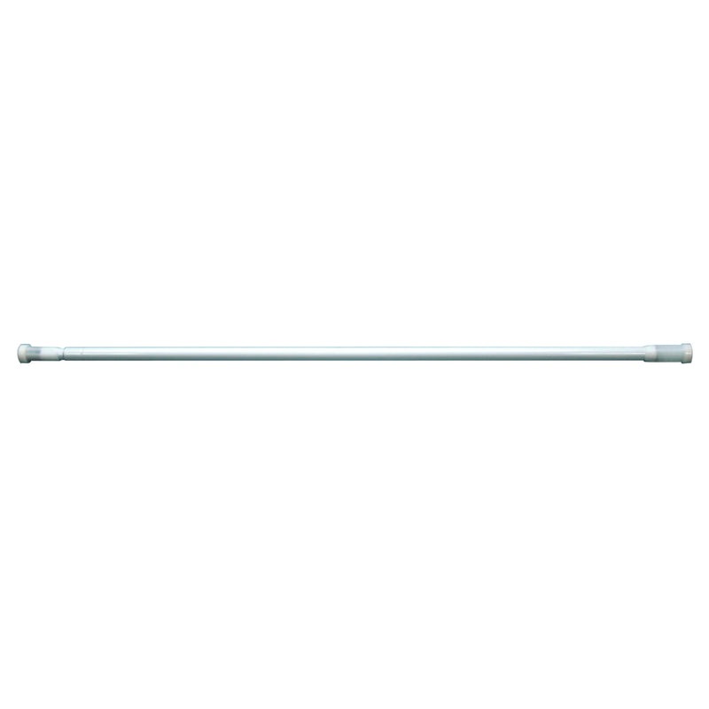 BLUECANYON EXTENDABLE SHOWER RAIL WHITE TELESCOPIC CURTAIN RAIL 140-260cm