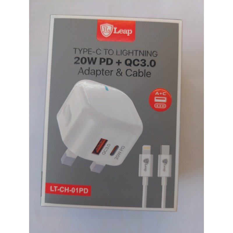Type C To iPhone 20w + QC3.0 Adapter & Cable