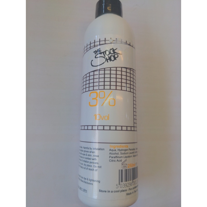 3% 10vol Cream Hydrogen peroxide 250ml