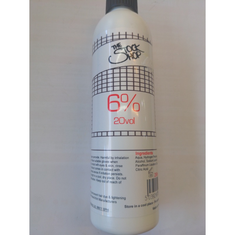 6% 20vol Cream Hydrogen peroxide 250ml
