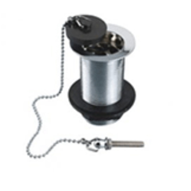 Basin Waste, Plug & Chain, Unslotted, Chromed, 32mm (1.1/4)