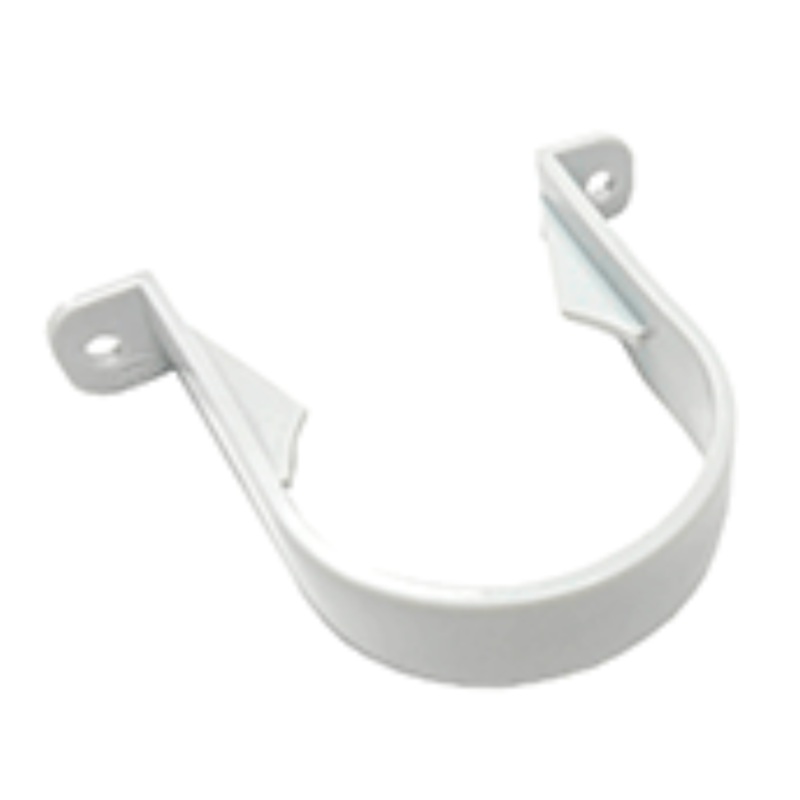 Clips/ Brackets For 68mm Round Rainwater Pipe, White