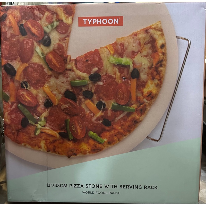TYPHOON PIZZA STONE WITH SERVING RACK
