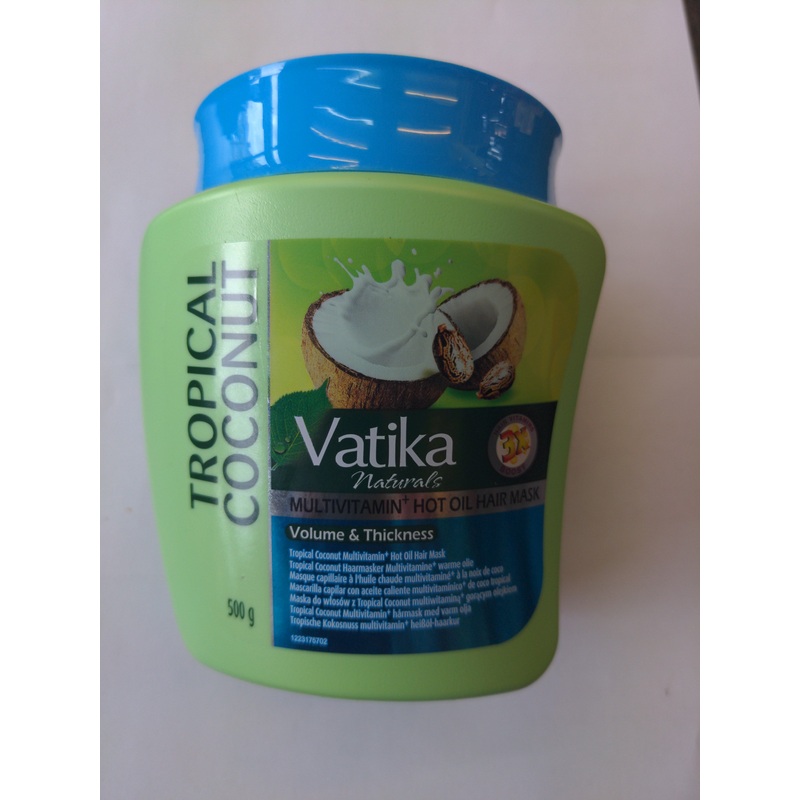 Vatika Natural Multivitamin Hot Hair Mask 500g Tropical Coconut