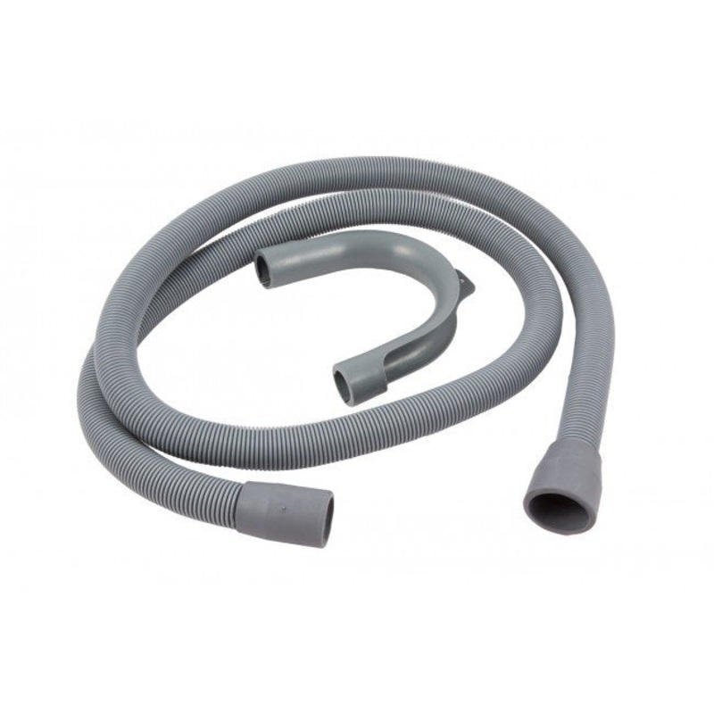 Washing Machine Outlet Hoses, Grey Rubber 2.5M