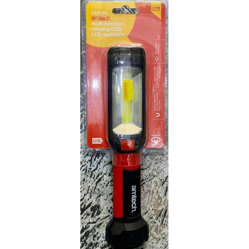 AMTECH MULTI-FUNCTION ROTATING COB LED WORKLIGHT