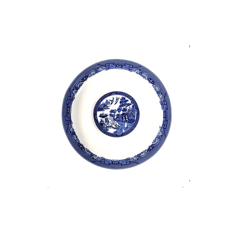 BLUE WILLOW PASTA DISH 28.5cm