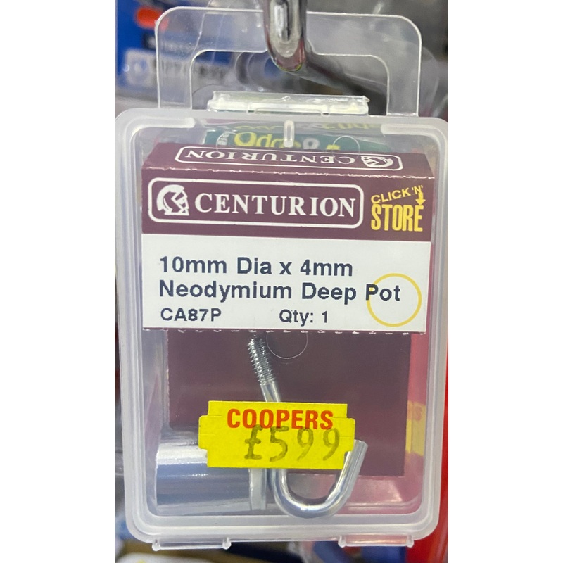 CENTURION 10mm DIA x 4mm NEODYMIUM DEEP POT