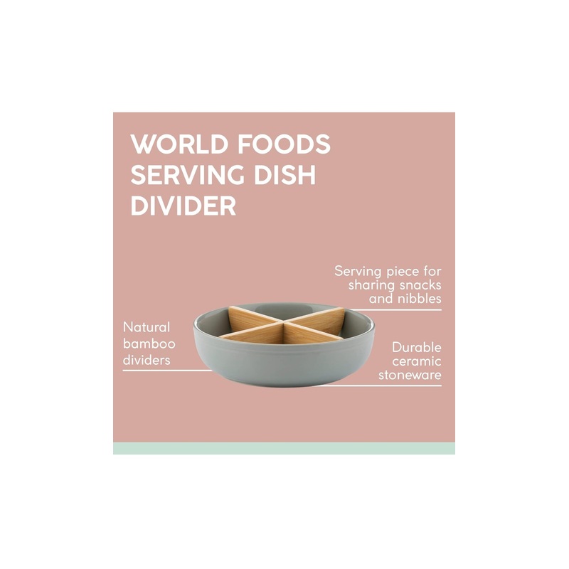 TYPHOON SERVING DISH WITH REMOVABLE DIVIDERS