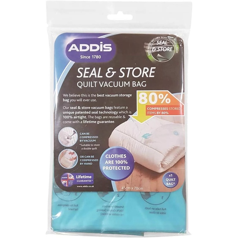 Addis Vacuum Storage Seal & Quilt Duvet Pillow Bag Large 518133
