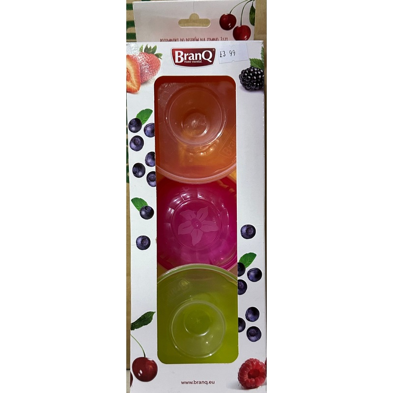 BRANQ PACK OF 3 JELLY & DESSERT MOULDS WITH LIDS