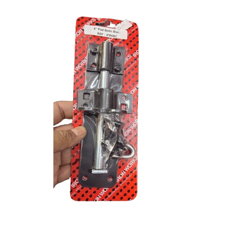 6 pad bolt black