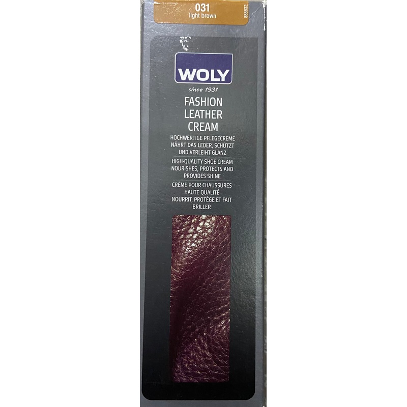 WOLY FASHION LEATHER CREAM light brown 75ml