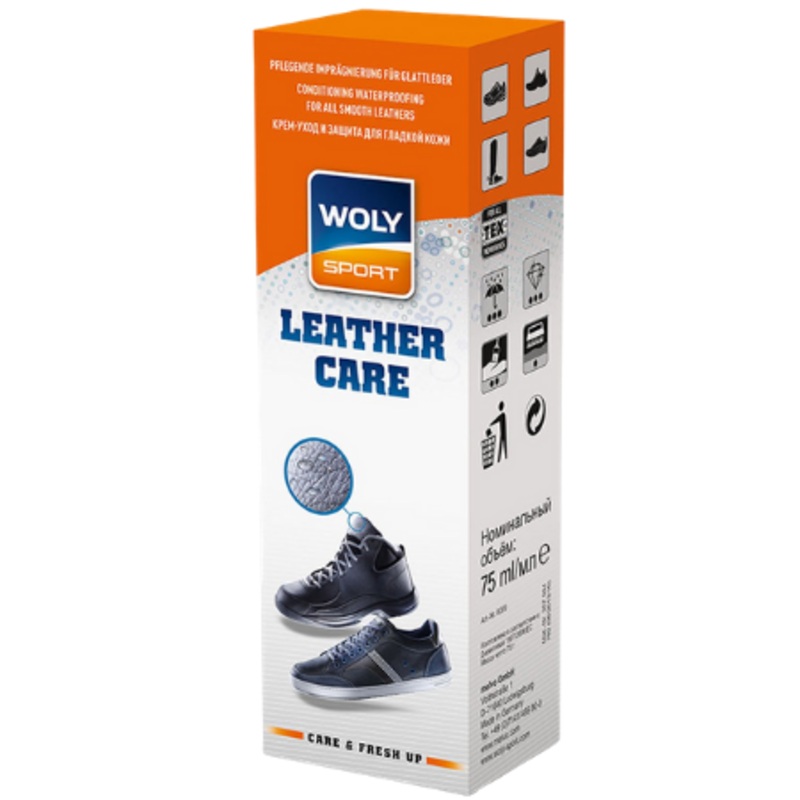 Woly Sport Leather Care Conditioning Waterproofing For All Smooth Leather Black
