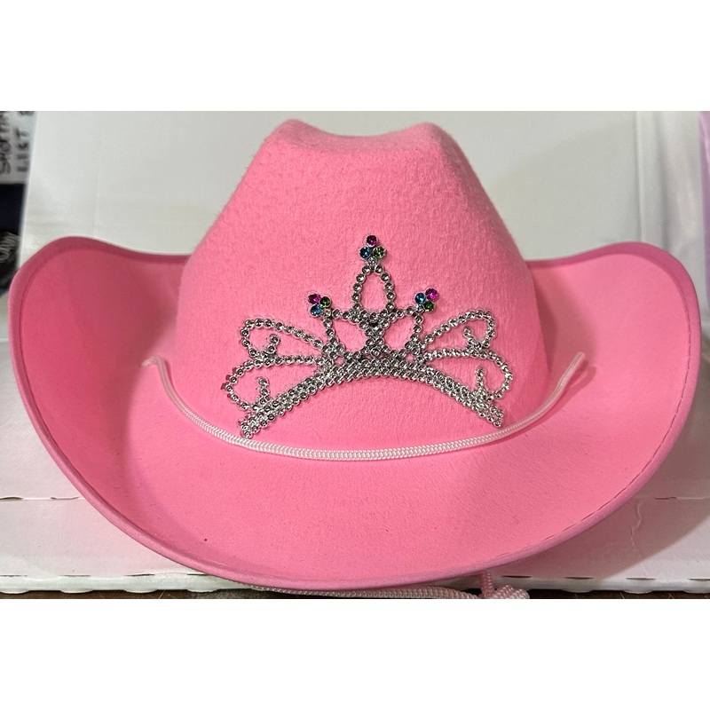 Adult Pink Tiara Cowboy Hat