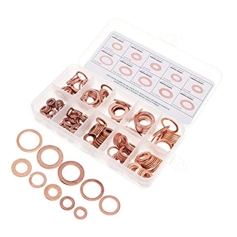 AMTECH 110pc COPPER WASHER ASSORTMENT