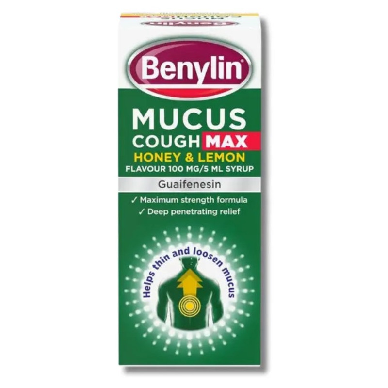 BENYLIN MUCUS COUGH MAX HONEY & LEMON FLAV SYRUP 150ML – congestion relief