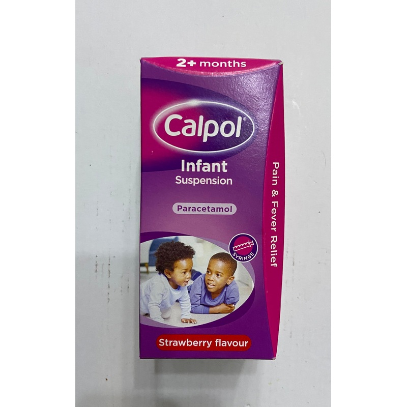 CALPOL INFANT SUSPENSION PARACETAMOL STRAWBERRY FLAVOUR 100ml