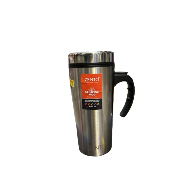 Travel drinking mug steel
