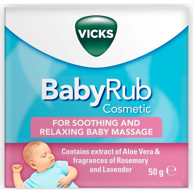 Vicks BabyRub Ointment 50g For Soothing & Relaxing Baby Massage