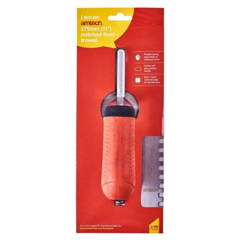11 Float Trowel Notched – Soft Grip