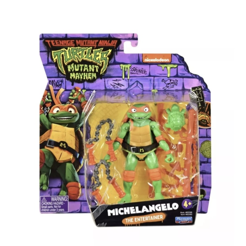 TEENAGE MUNTANT NINJA TURTLES MOVIE BASIC FIGURE MICHELANGELO TMNT COLLECTABLES
