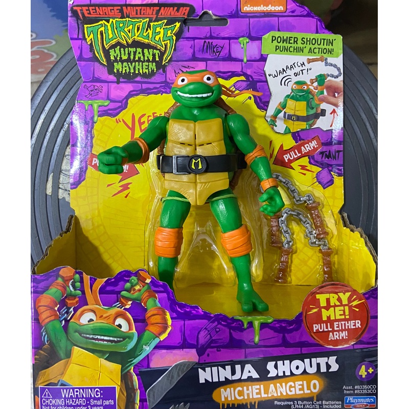 TURTLES NINJA SHOUTS MICHELANGELO