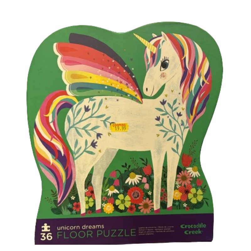Unicorn dreams floor puzzle