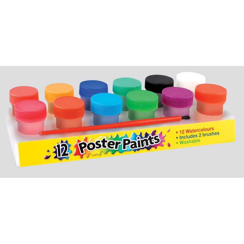 12 POSTER PAINTS