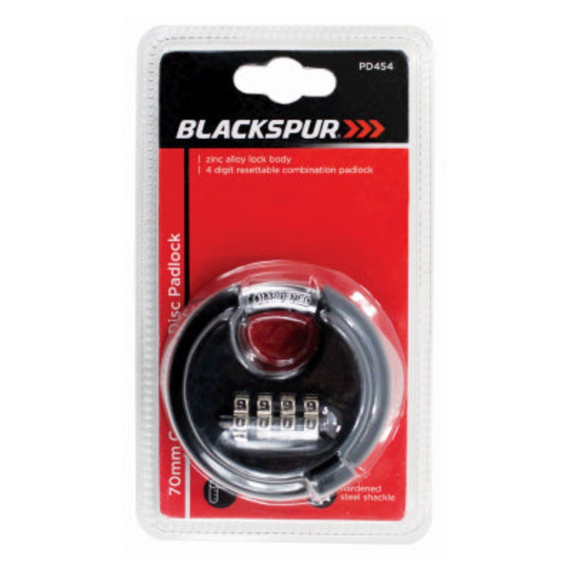 70MM COMBINATION DISC PADLOCK