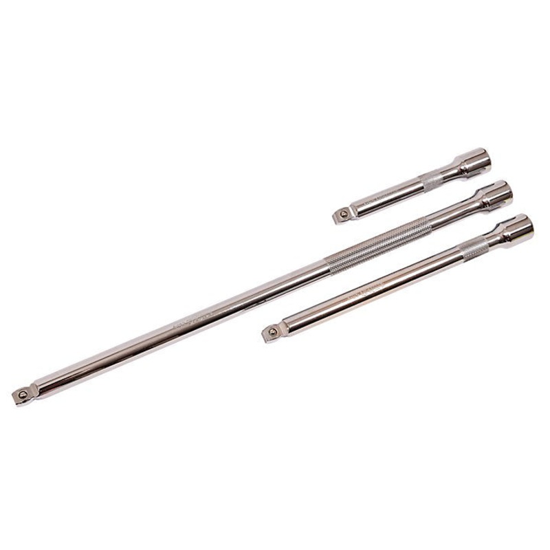 Amtech 3 Piece 13mm (1/2) drive wobble extension bar set