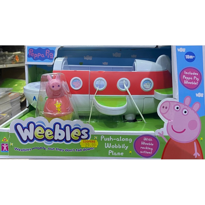 WEEBLES PUSH ALONG WOBBILY PLANE