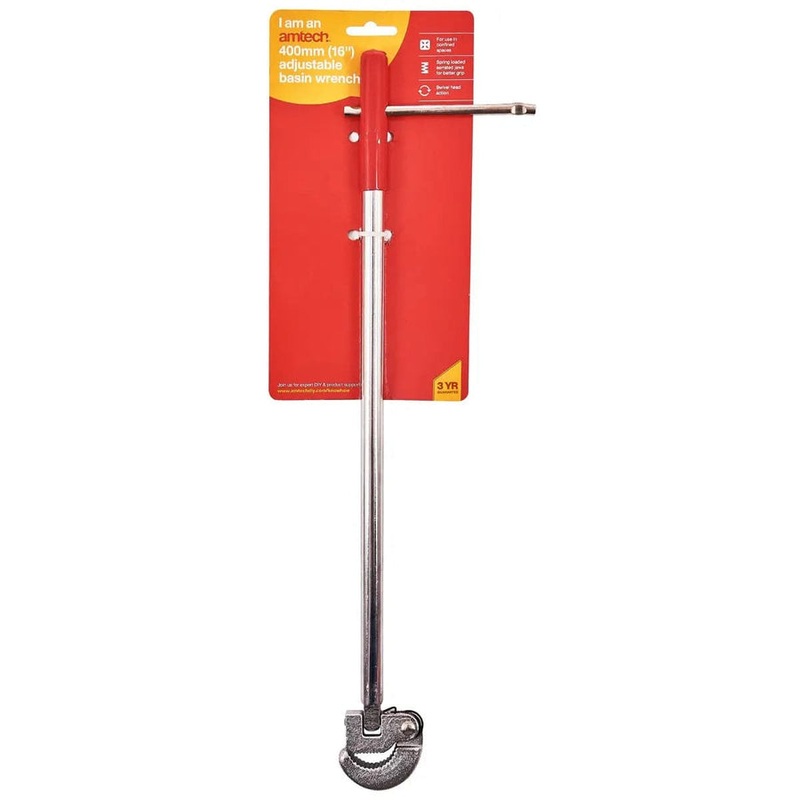 AMTECH 16 ADJUSTABLE BASIN WRENCH