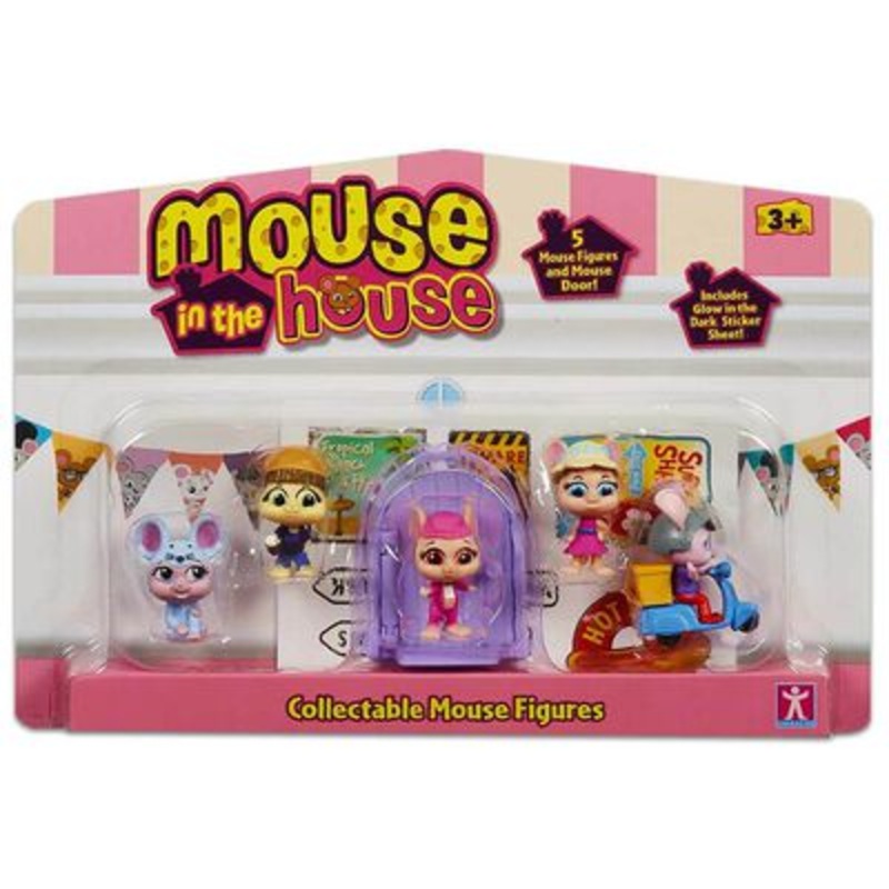 Mouse in the House 5 Collectable Mouse Figures