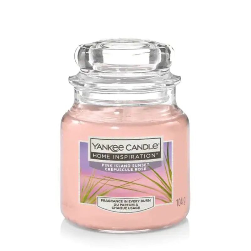 Yankee Candle Small Scented Candle Jar Pink Island Sunset 104g