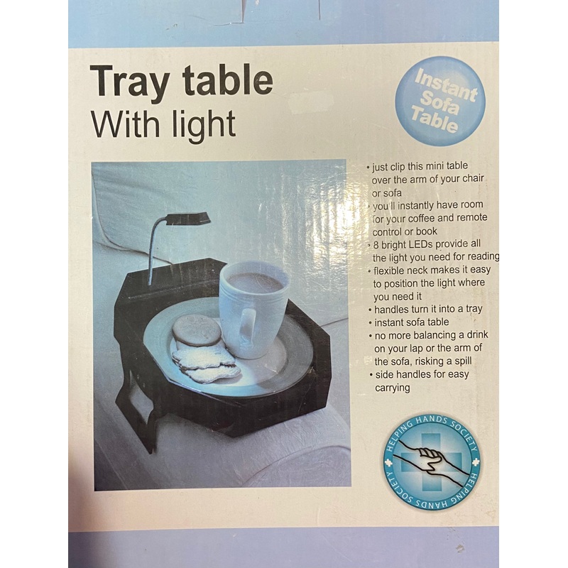TRAY TABLE WITH LIGHT