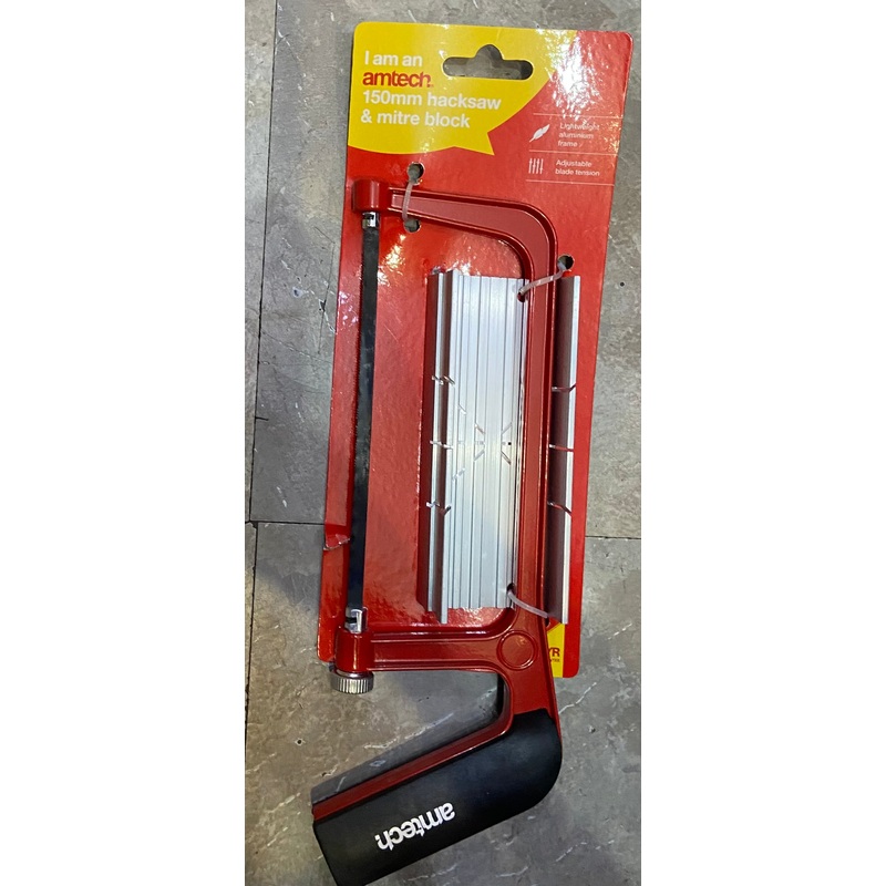 AMTECH 150mm HACKSAW &  MITRE BLOCK