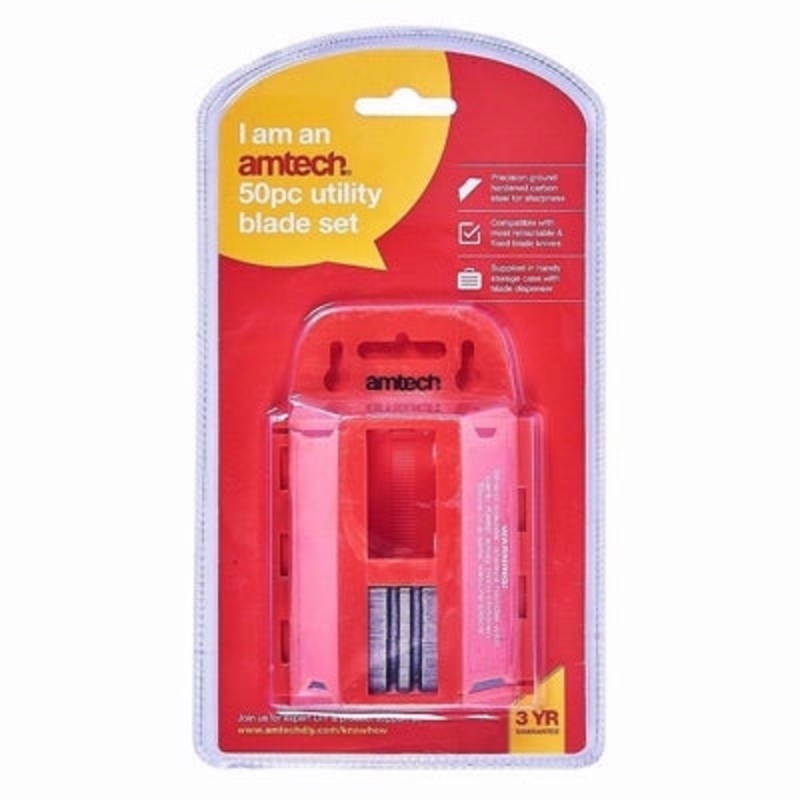 AMTECH 50 PIECE UTILITY BLADE SET