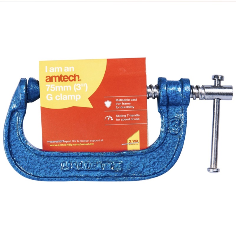 AMTECH 75mm (3) G CLAMP