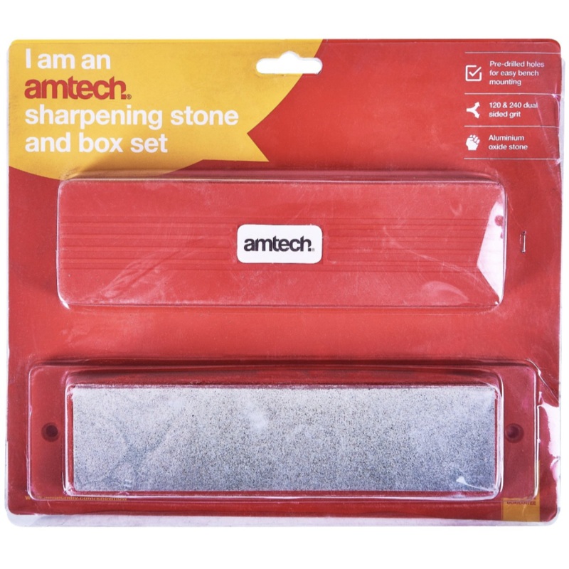 AMTECH SHARPENING STONE AND BOX SET