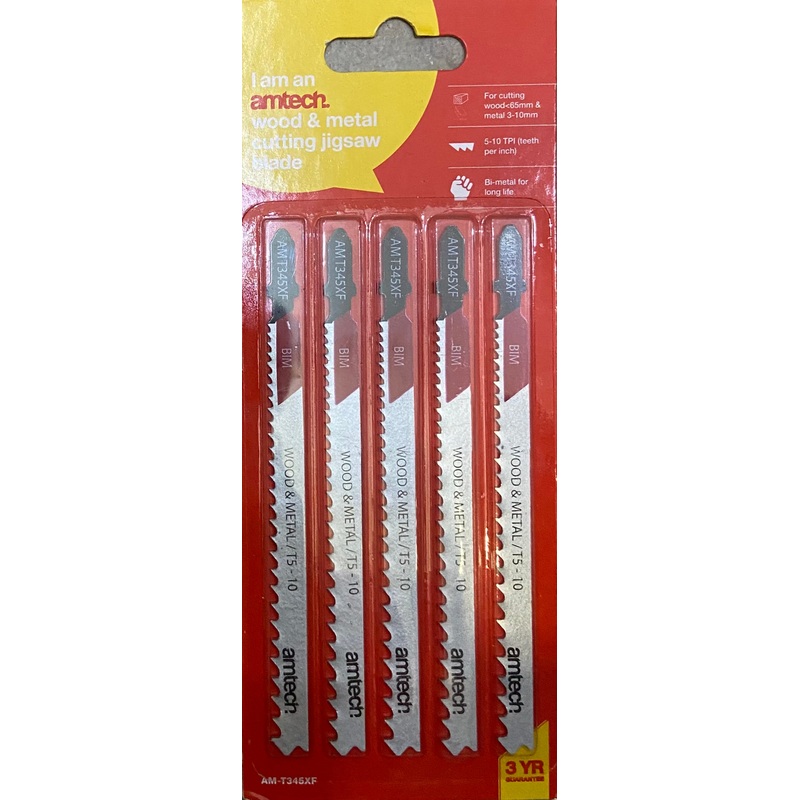 AMTECH WOOD & METAL CUTTING JIGSAW BLADE