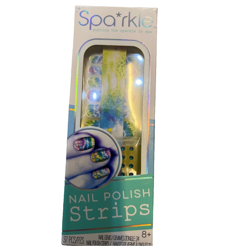 BRIGHT STRIPES Pop Sparkle Nail Polish Strips